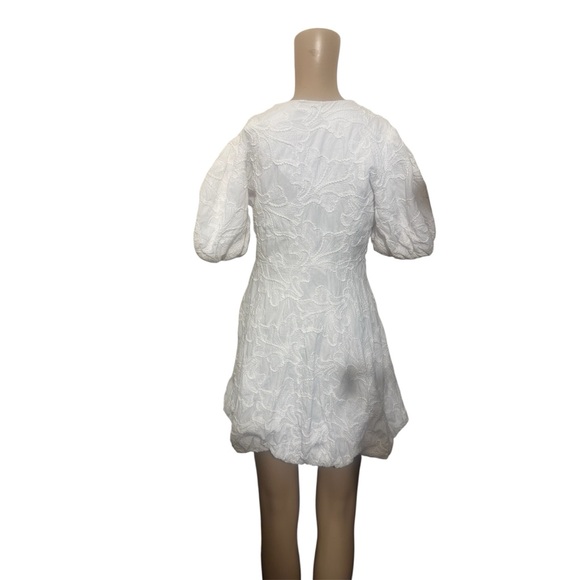 Christian Lacroix White Textured Mini Dress - Picture 3 of 8